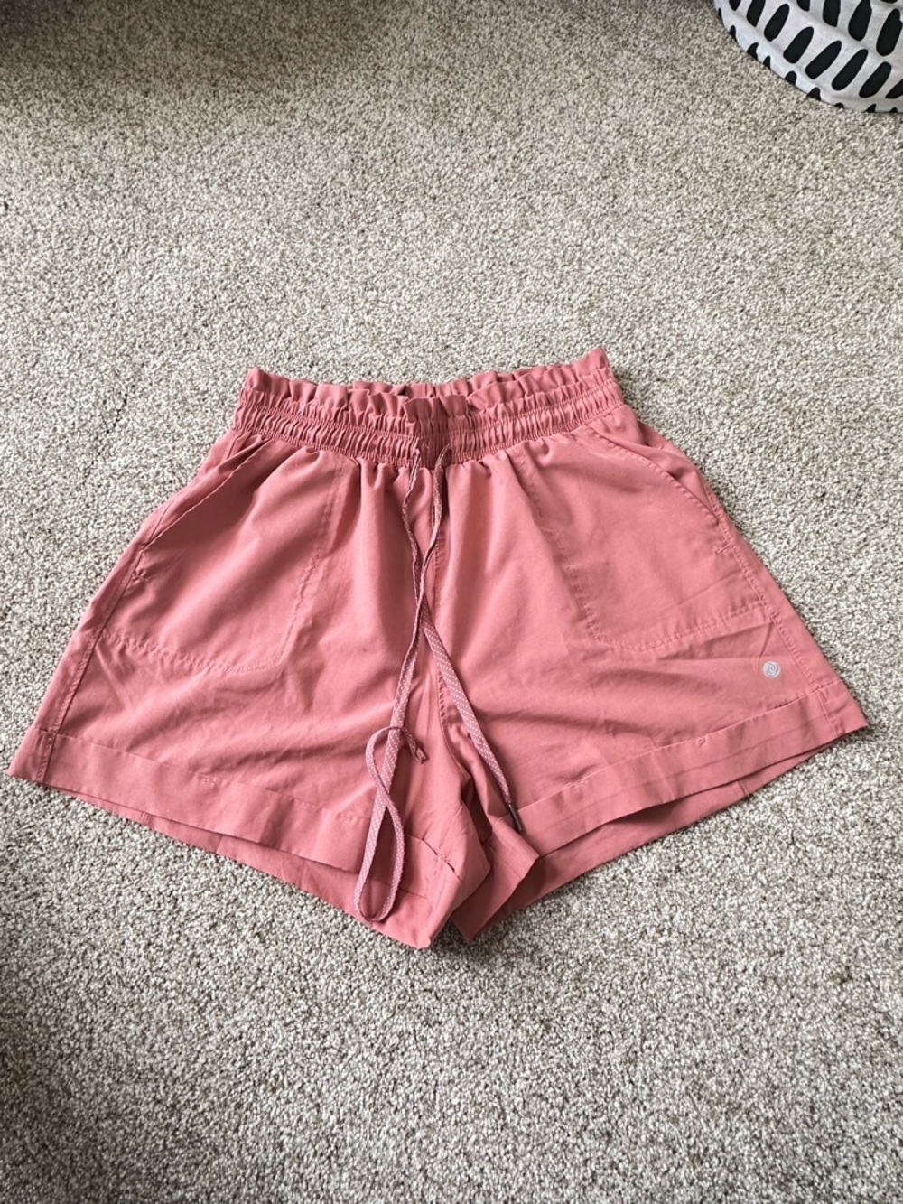 Apana Women's Drawstring Athletic Shorts in Dusty Pink